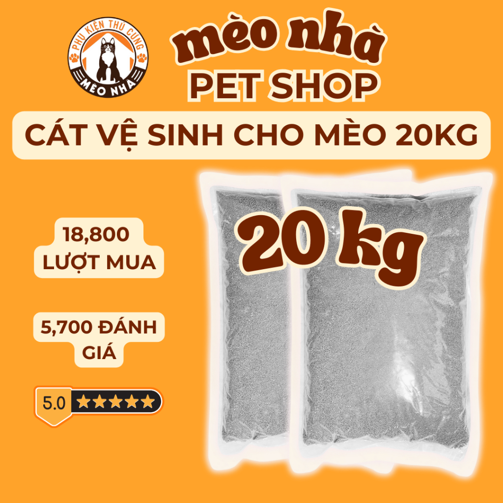 Combo cát vệ sinh 20kg