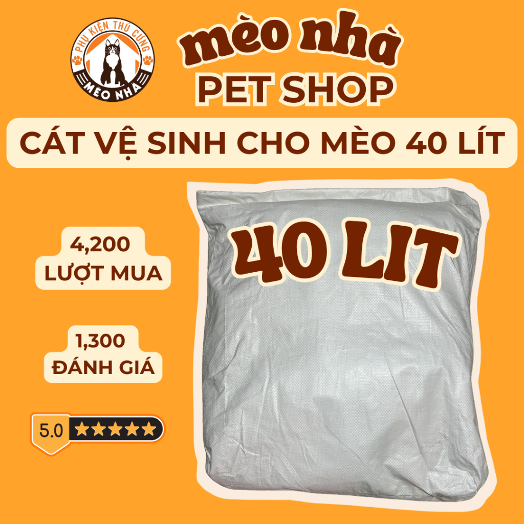 Cát vệ sinh bao xá 40 lít