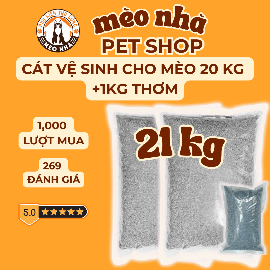 Combo cát 20kg + 1kg thơm